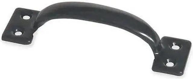 Main image of ZORO SELECT 4PE20 Door Pull, 6 1/2 In, Powder Coated, Unthr. Through Holes