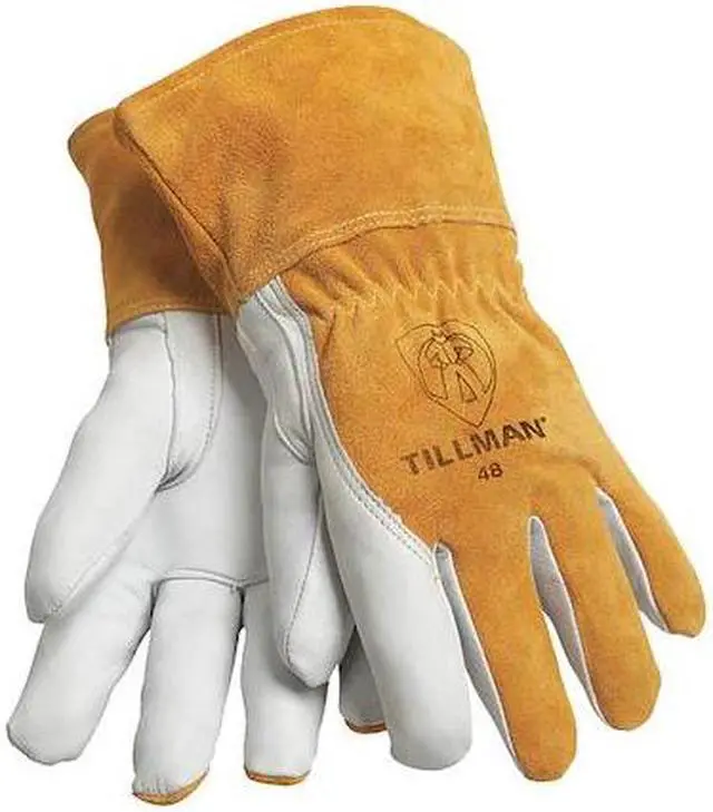 Alt view image 3 of 3 - Tillman 48 Top Grain Goatskin/Cowhide Fleece Lined MIG Welding Gloves, Medium