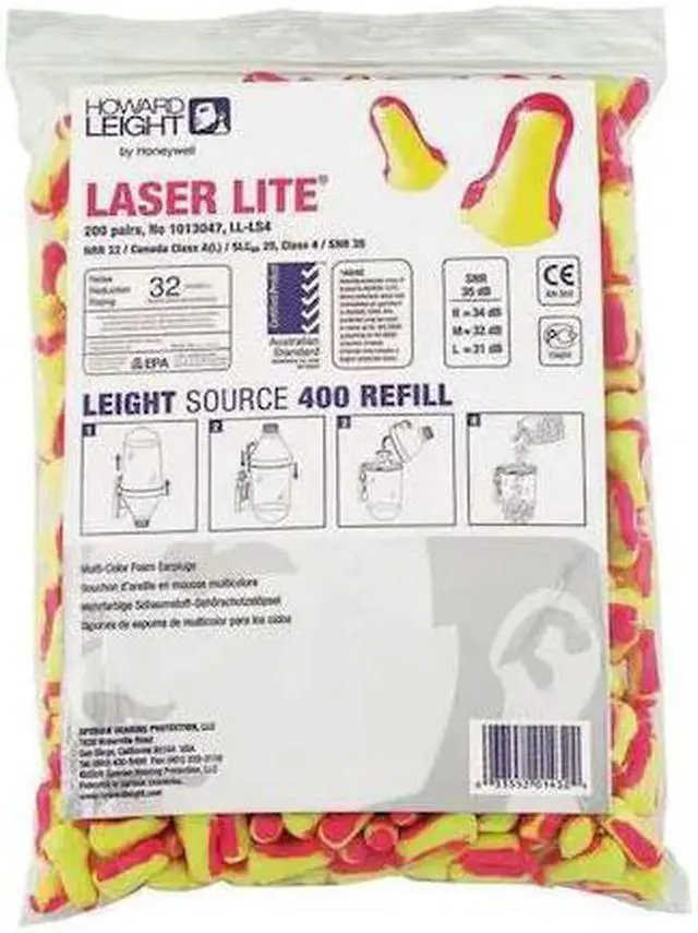 Main image of HONEYWELL HOWARD LEIGHT LL-LS4-REFILL Laser Lite(R) Disposable Foam, Ear Plug