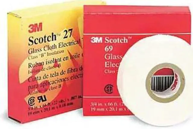 Main image of 3M 27 1/4 Cloth Tape,1/4 In x 60 yd,0.7 mil,White