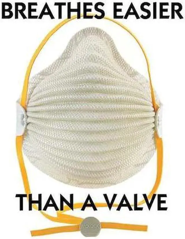 Alt view image 4 of 8 - Moldex N95 Disposable Respirator, Molded, Gray, Mask Size: M/L, 10PK Gray  4600