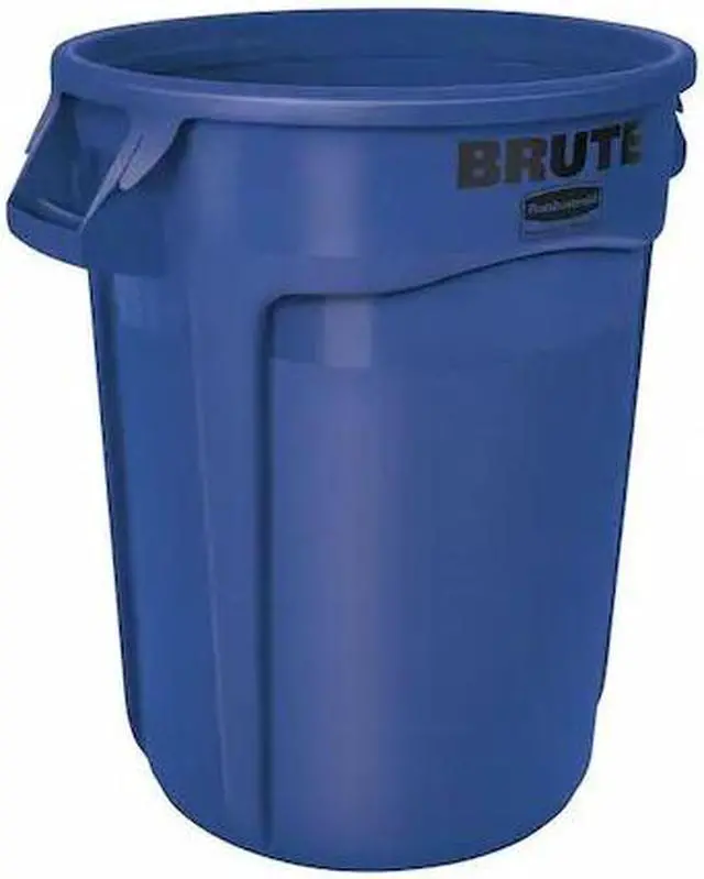Main image of RUBBERMAID COMMERCIAL FG263200BLUE BRUTE 32 gal Round Heavy Duty Plastic Can,