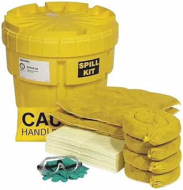 Main image of SPILLTECH SPKHZ-20 Spill Kit, 15 gal Volume Absorbed per Kit, 20 gal Capacity,