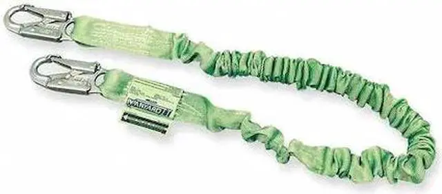 Alt view image 2 of 4 - Manyard® Ii Shock-Absorbing Lanyards, 310 Lb Capacity, Locking Snap Hooks, 1 Leg