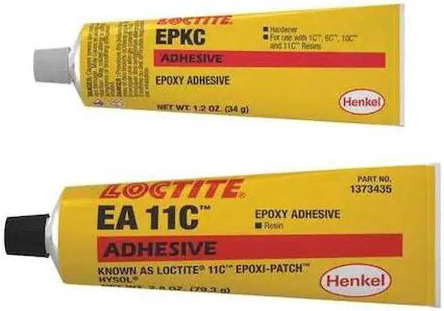 Alt view image 2 of 2 - LOCTITE 1373435 Epoxy Adhesive: EA 11C, Heat Cured, 4 fl oz, Tube, Black, Paste