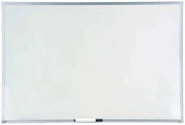 Main image of ZORO SELECT 1NUP9 24"x36" Melamine Whiteboard, Aluminum Frame