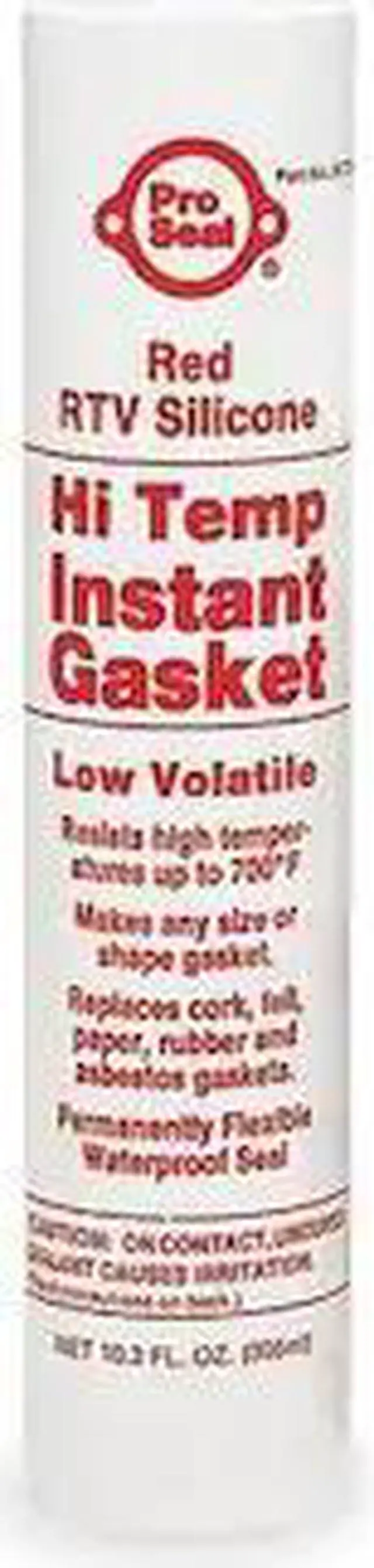 Alt view image 2 of 2 - PRO SEAL 80728 RTV Silicone Gasket Maker, Low Volatile Hi-Temp, 11.1 oz,
