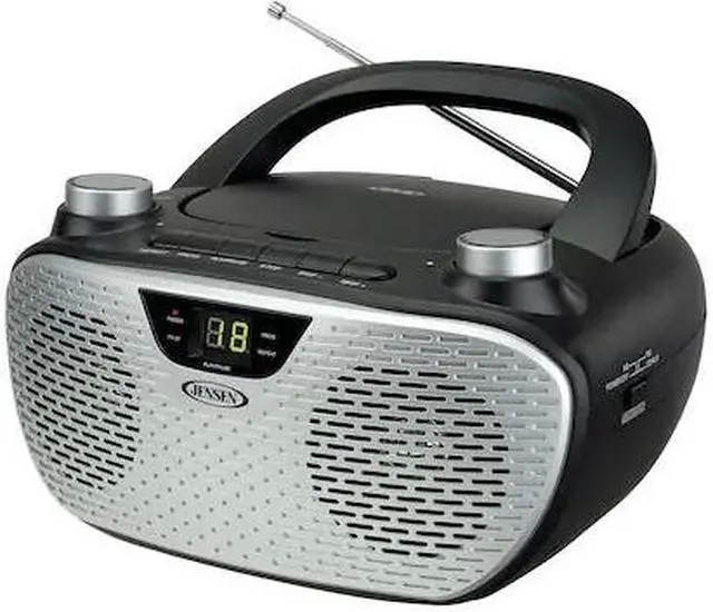 Main image of JENSEN CD-485-BK Portable CD Player with AM/FM Radio -Bla