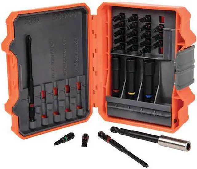 Alt view image 2 of 8 - Klein Tools Pro Impact Power Bit Set 26 Pcs. - 32799