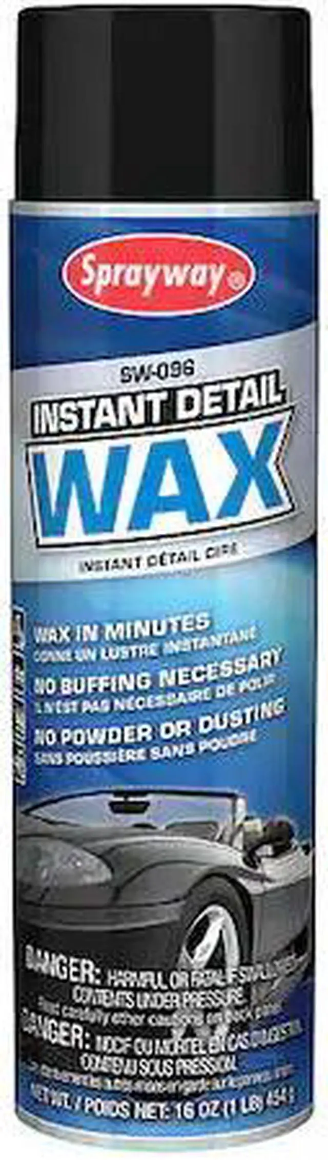 Alt view image 2 of 2 - SPRAYWAY SW096 Detail Wax,Aerosol,Net 16 Oz.