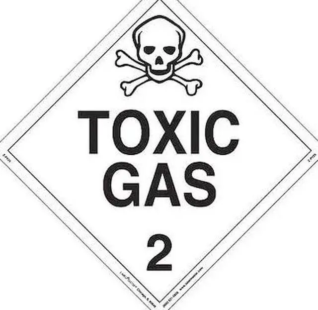 Main image of LABELMASTER Z-PV25 Toxic Gas Placard,Worded,PK25