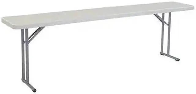 Alt view image 7 of 13 - Meeting and Training Table, 18"D x 96"W x 30"H, Light Spotted Gray NATIONAL PUBLIC SEATING BT1896