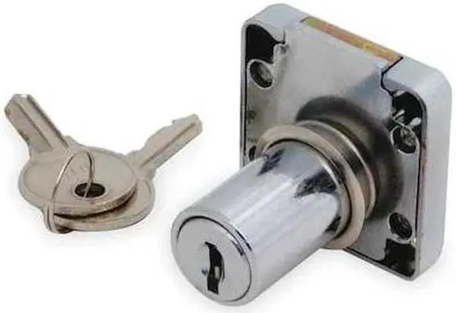 Main image of ZORO SELECT 1XRX9 Cabinet and Drawer Dead Bolt Locks, Keyed Alike, CH751 Key,