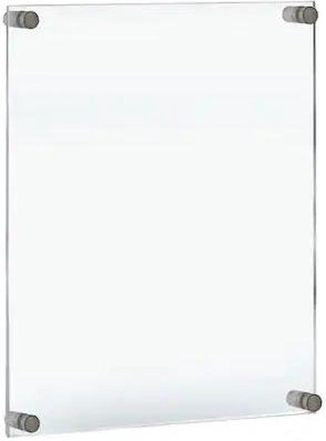 Main image of AZAR DISPLAYS 105530 Floating Acrylic Wall Frame, Silver, Holds 22" x 28",