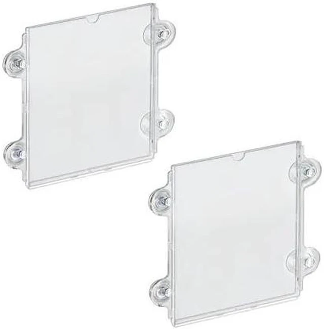 Main image of AZAR DISPLAYS 106614-2PK Clear Acrylic Window/Door Sign Holder Frame with