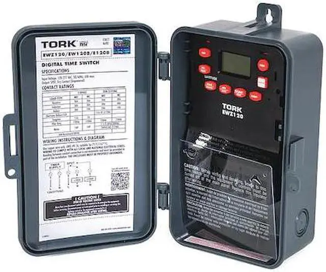 Alt view image 3 of 4 - TORK EWZ120 Electronic Timer,Astro 7 Days,SPDT