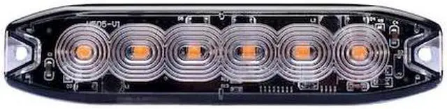 Alt view image 3 of 7 - RS3020CSP - Strobe PRO Series 6-LED Ultra Thin Strobe Marker w/ Clear Lens (White/Amber)