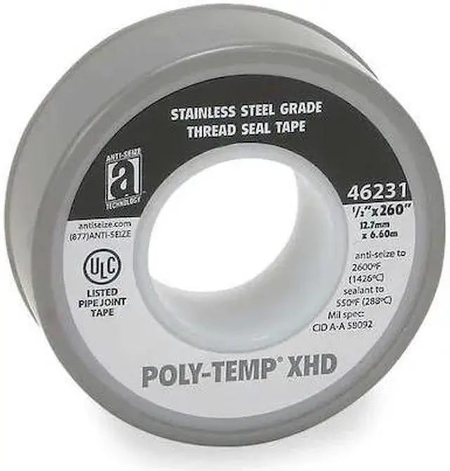 Alt view image 2 of 3 - ANTI-SEIZE TECHNOLOGY 46231A Thread Seal Tape,1/2 In. W,260 In. L