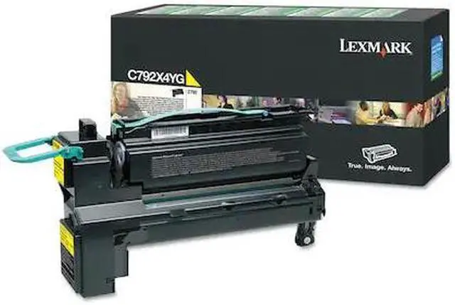 Alt view image 12 of 16 - Lexmark C792X4YG Extra High Yield Return Program Toner Cartridge - Yellow