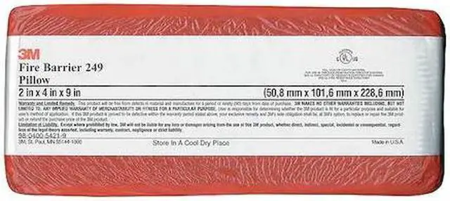 Alt view image 3 of 4 - 3M FB-249* Fire Barrier Pillow,9 In. L,4 In. W