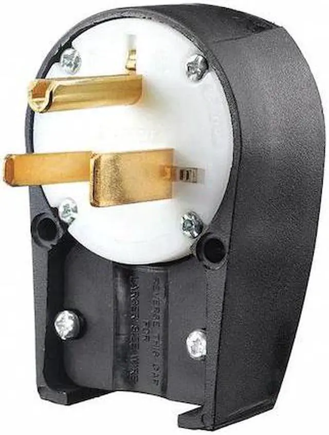 Alt view image 2 of 2 - BRYANT 9650ANPB Straight Blade Plug, 6-50P, 50 A, 250V AC, 2 Pole, Screw