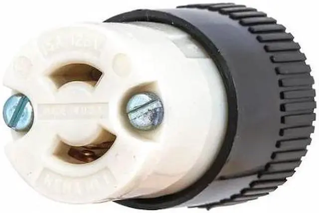 Alt view image 2 of 2 - Bryant Locking Connector,125VAC,Nylon,2 Poles 7464N
