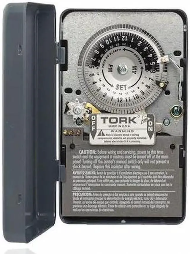Main image of TORK 7209A Electromechanical Timer Switch, 24 hr., Depth: 2 15/16 in