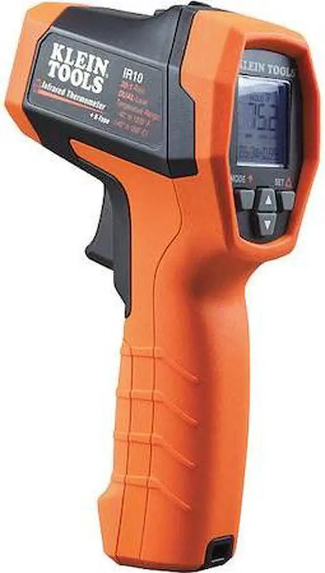 Alt view image 7 of 13 - Klein Tools IR10 20:1 Cordless Dual-Laser Infrared Thermometer Kit