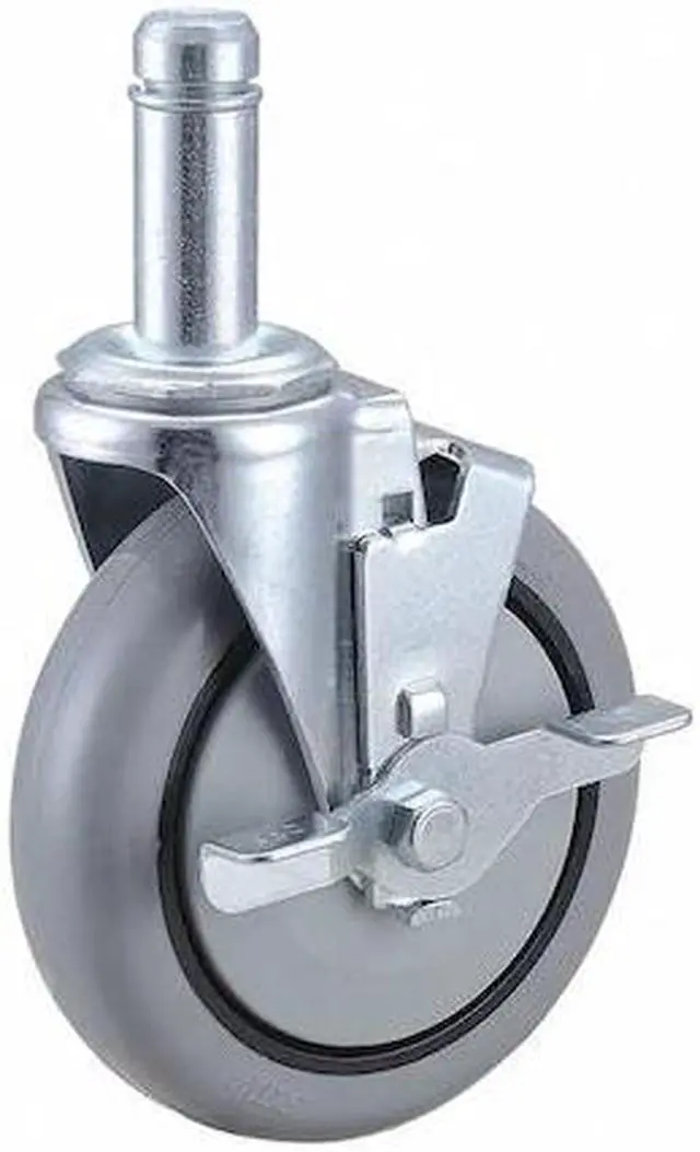 Main image of ZORO SELECT 32J933 Swivel Stem Caster w/Brake,5 in.,300 lb.