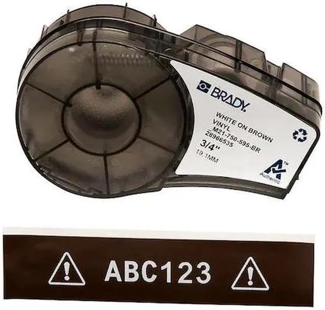 Main image of BRADY M21-750-595-BR Label Tape Cartridge,Permanent Printer