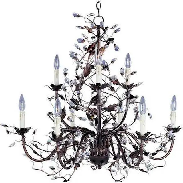 Main image of MAXIM 2852OI Elegante 9-Light 29" Wide Oil Rubbed Bronze Chandelier