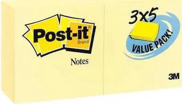 Alt view image 2 of 4 - POST-IT 655-24VAD Sticky Notes,3x5 In.,Yellow,PK24