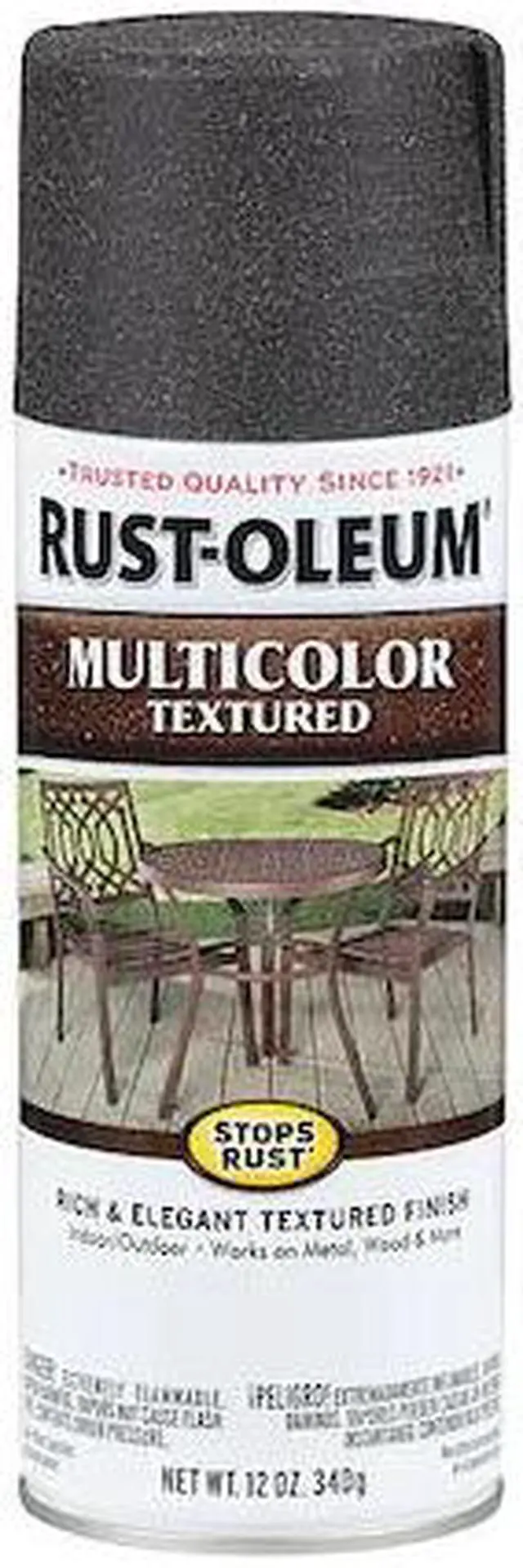 Alt view image 2 of 2 - RUST-OLEUM 223525 Textured Spray Paint, Aged Iron, Textured, Solvent, 12 Oz