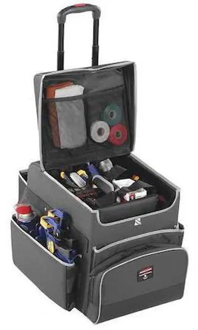 Alt view image 2 of 9 - Rubbermaid Commercial Executive Quick Cart Small 14 1/4 x 16 1/2 x 17 Dark Gray