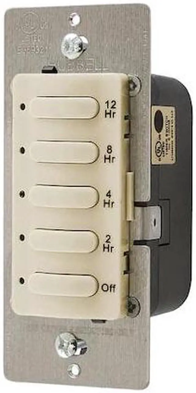 Alt view image 2 of 3 - HUBBELL WIRING DEVICE-KELLEMS DT5012I Timer, Electronic, 120/277V, Ivory