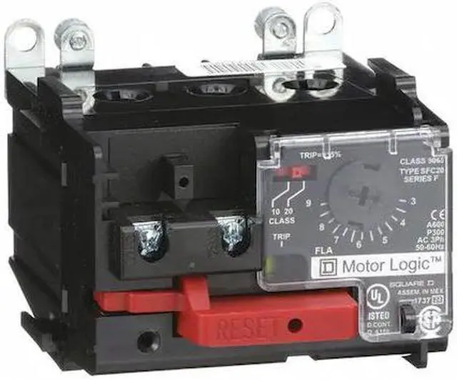 Main image of SQUARE D 9065SFC20 NEMA Overload Relay, 1NC, 3 A Min current, 9 A Max current,