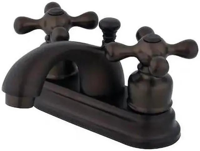 Alt view image 2 of 2 - Kingston Brass KB2605AX 4 in. Centerset Bathroom Faucet, Oil Rubbed Bronze