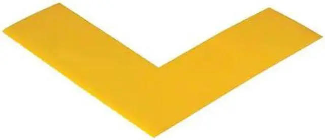 Alt view image 2 of 3 - MIGHTY LINE ANGLEY Floor Marking Tape,Angle,2In W,Ylw,PK100