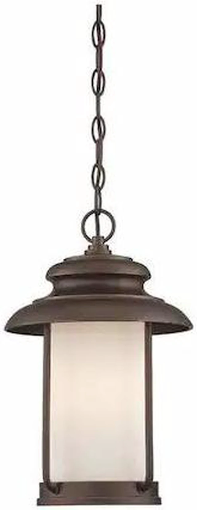 Main image of NUVO 62-635 Bethany LED Outdoor Hanging with Satin White Glass