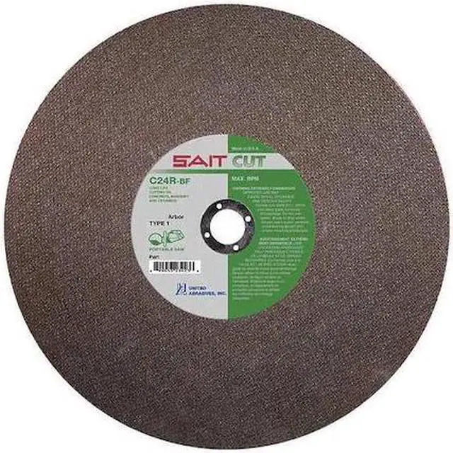 Alt view image 2 of 2 - Sait Cutting Wheel,C24R,14"x1/8"x1",5400rpm  23451