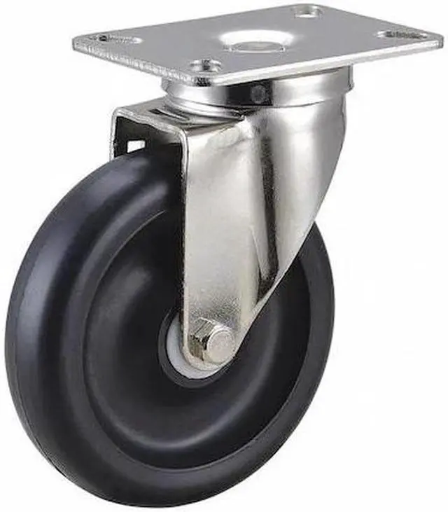 Main image of ZORO SELECT 33H924 Swivel NSF-Listed Plate Caster,450 lb.,NSF-Listed Plate Type