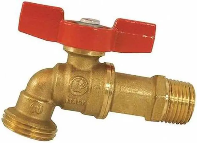 Main image of JONES STEPHENS B60950 Forged Brass Hose Bibb,1/2"