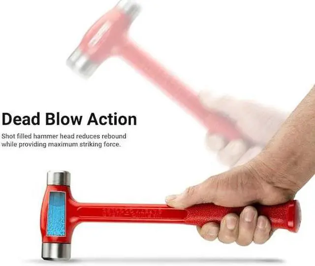 Alt view image 2 of 5 - CAPRI TOOLS CPBPF36 36 oz. Dual Steel Faced Dead Blow Hammer