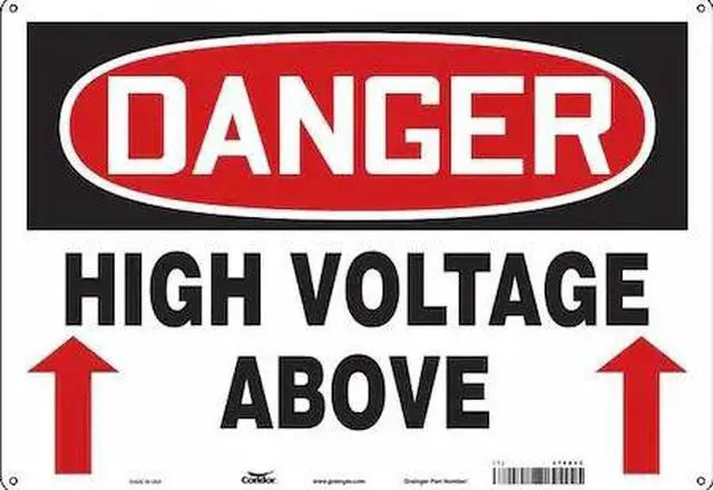 Main image of CONDOR 479R43 Safety Sign,20" Wx14" H,0.032" Thickness, 479R43