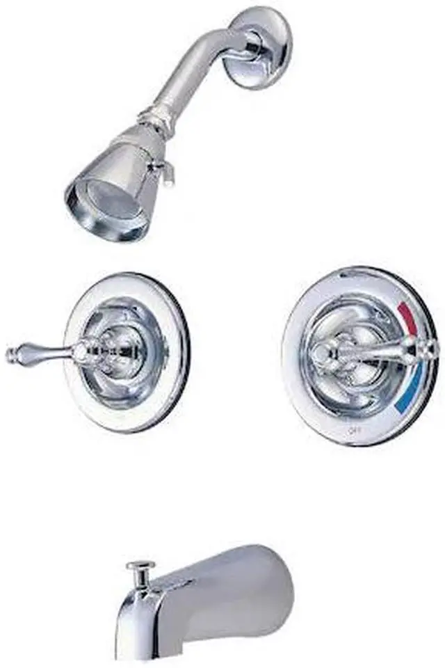 Alt view image 3 of 4 - Kingston Brass GKB661AL Tub and Shower , Faucet, Polished Chrome