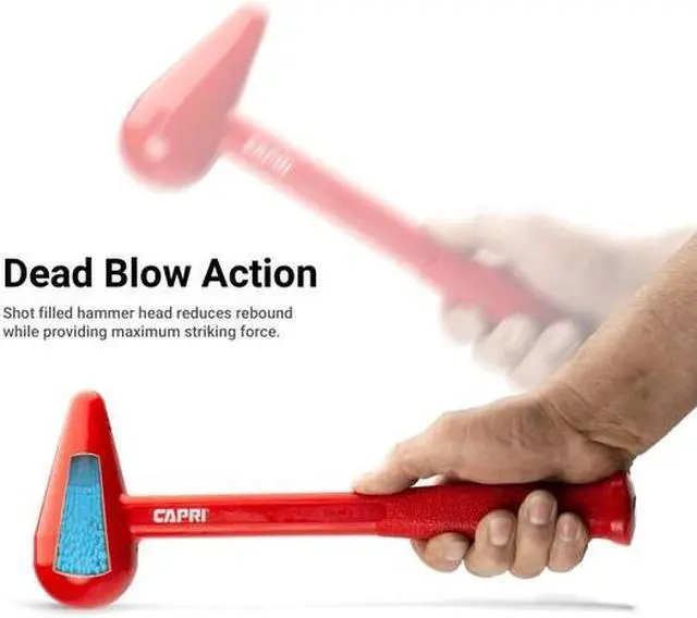 Alt view image 2 of 5 - CAPRI TOOLS CPBM24 24 oz. Dead Blow Bossing Mallet