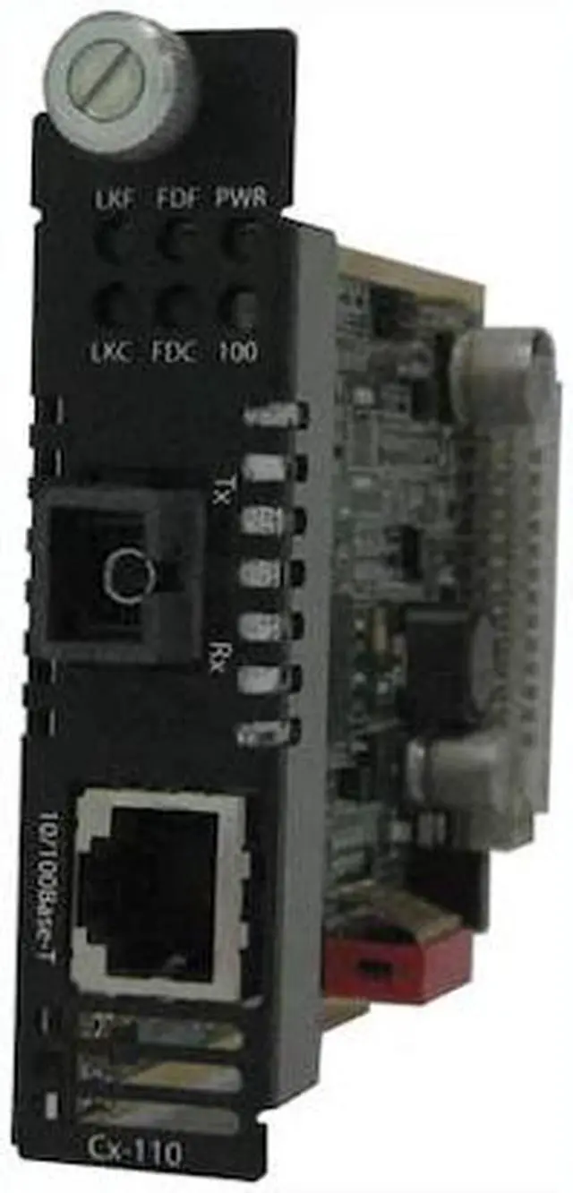 Alt view image 3 of 4 - Perle C-110-M1SC2D - 10/100 Fast Ethernet Media and Rate Converter Module