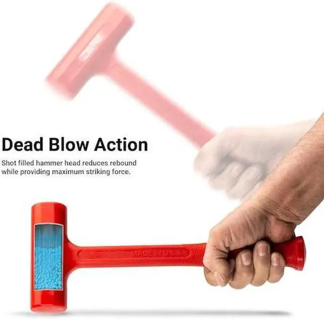 Alt view image 2 of 5 - CAPRI TOOLS CPDBS26 26 oz. Slim Dead Blow Hammer