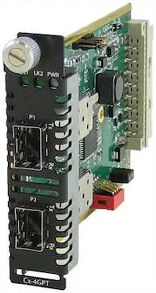 Alt view image 2 of 3 - Perle CM-4GPT-DSFP Fiber Mode Converter Module