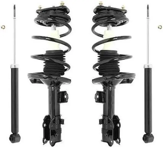 Alt view image 2 of 2 - Unity Automotive 4-11135-259150-001 Fnt & Rr Complete Strut Assembly Shock Kit For 2006-2011 Hyundai Accent, 2006-2011 Kia Rio, 2006-2011 Kia Rio5